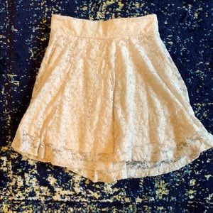 Light pink skirt with lace